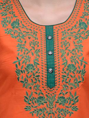 straight embroidered kurta - 10819845 - Standard Image - 4