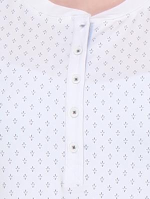 white cotton printed top - 10838642 - Standard Image - 4