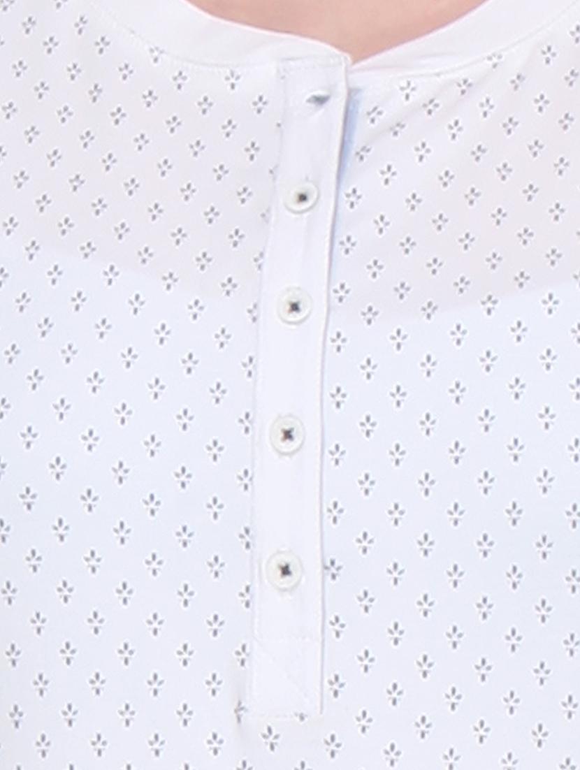 white cotton printed top - 10838642 - Zoom Image - 4