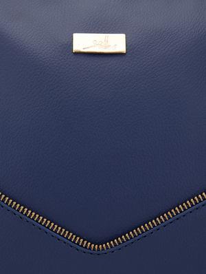 blue faux leather handbag - 10846407 - Standard Image - 4
