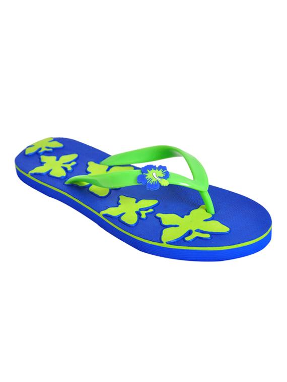 blue leatherette flip flops - 10847370 - Zoom Image - 4