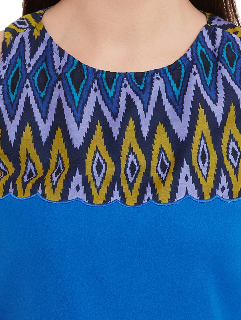 blue georgette top - 10874803 - Zoom Image - 4