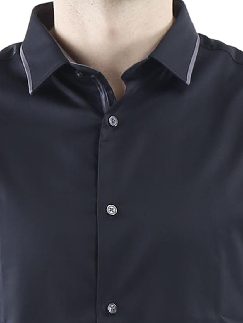 black cotton casual shirt - 10880957 - Zoom Image - 4