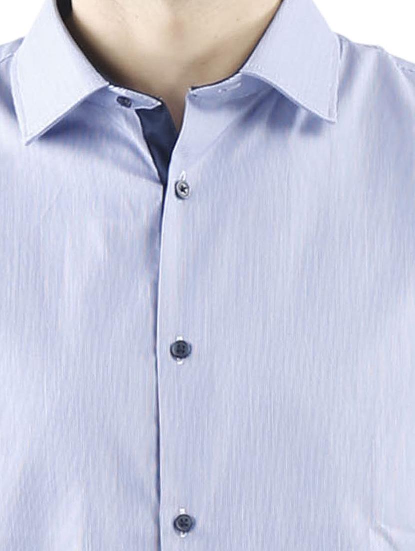 blue cotton casual shirt - 10880958 - Zoom Image - 4