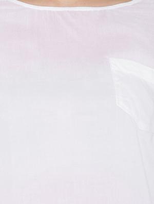 white cotton straight top - 10894080 - Standard Image - 4