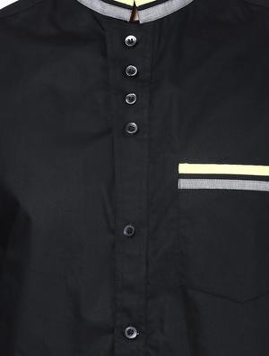 black cotton casual shirt - 10899327 - Standard Image - 4