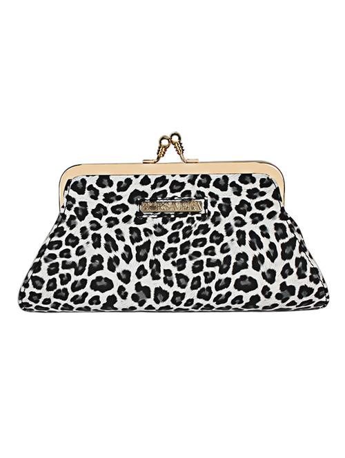 white leatherette (pu) regular clutch - 10907329 - Standard Image - 1