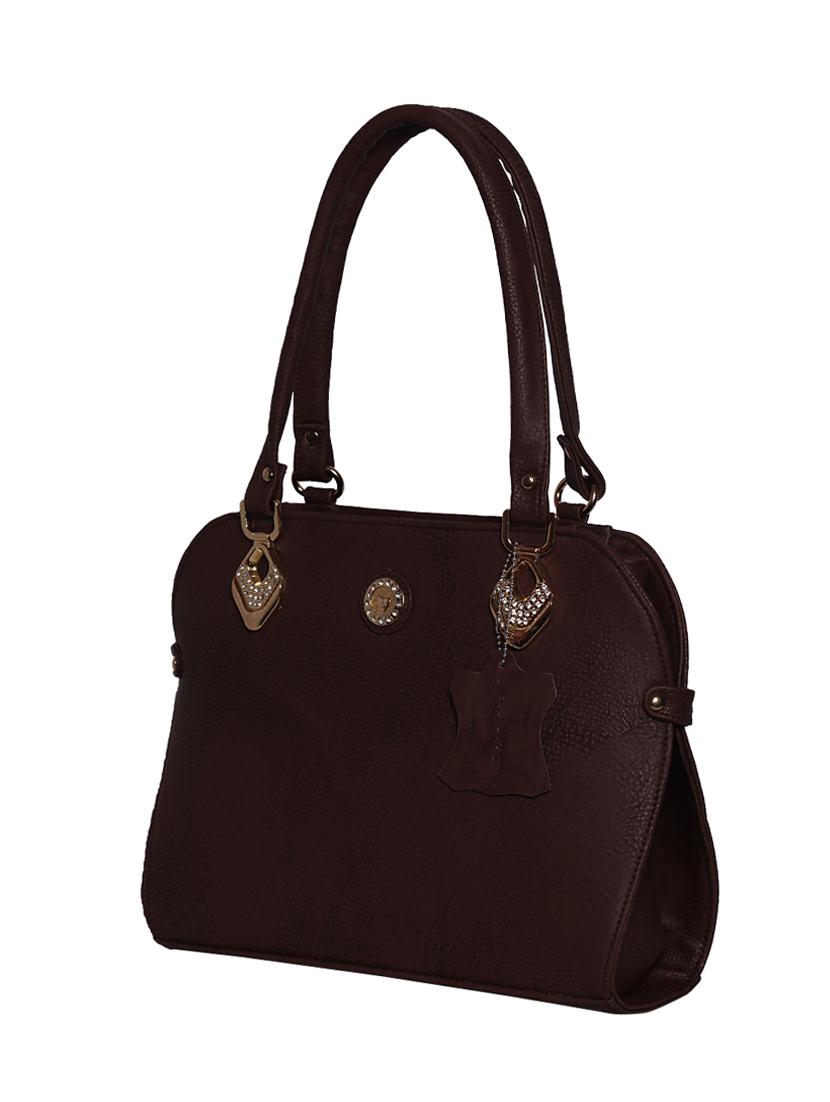 brown leatherette handbag - 10925132 - Zoom Image - 4