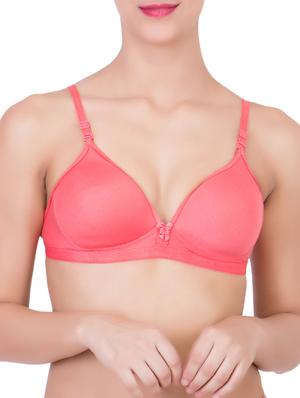 maroon,orange,dark purple cotton bra - 10937817 - Standard Image - 13