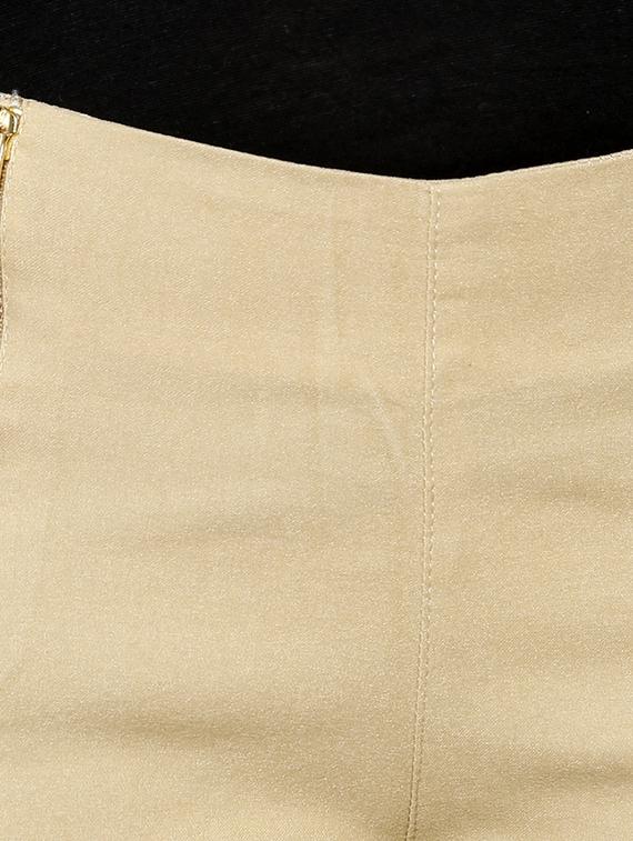 beige cotton blend shorts - 10942714 - Zoom Image - 4