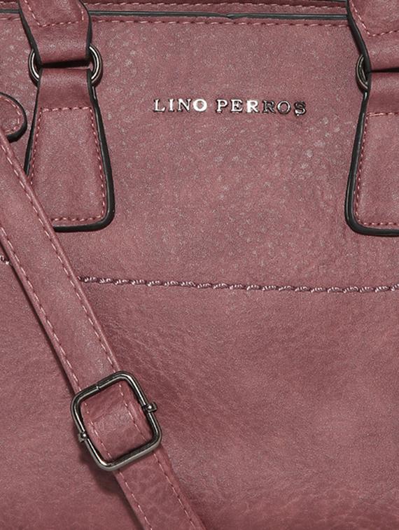 Purple leatherette handbag - 10980498 - Zoom Image - 4