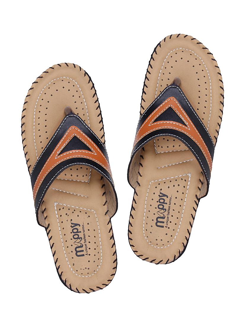 black faux leather sandals - 10986459 - Zoom Image - 4