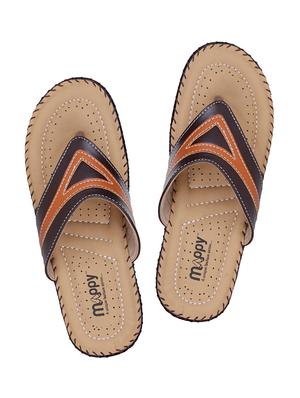 brown faux leather sandals - 10986460 - Standard Image - 4