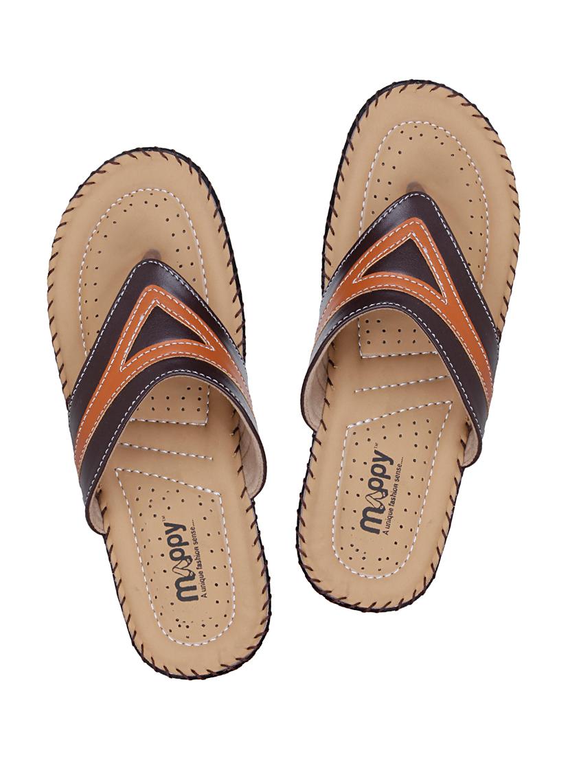 brown faux leather sandals - 10986460 - Zoom Image - 4