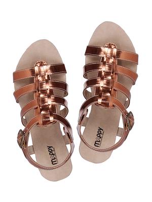 brown faux leather sandals - 10986479 - Standard Image - 4
