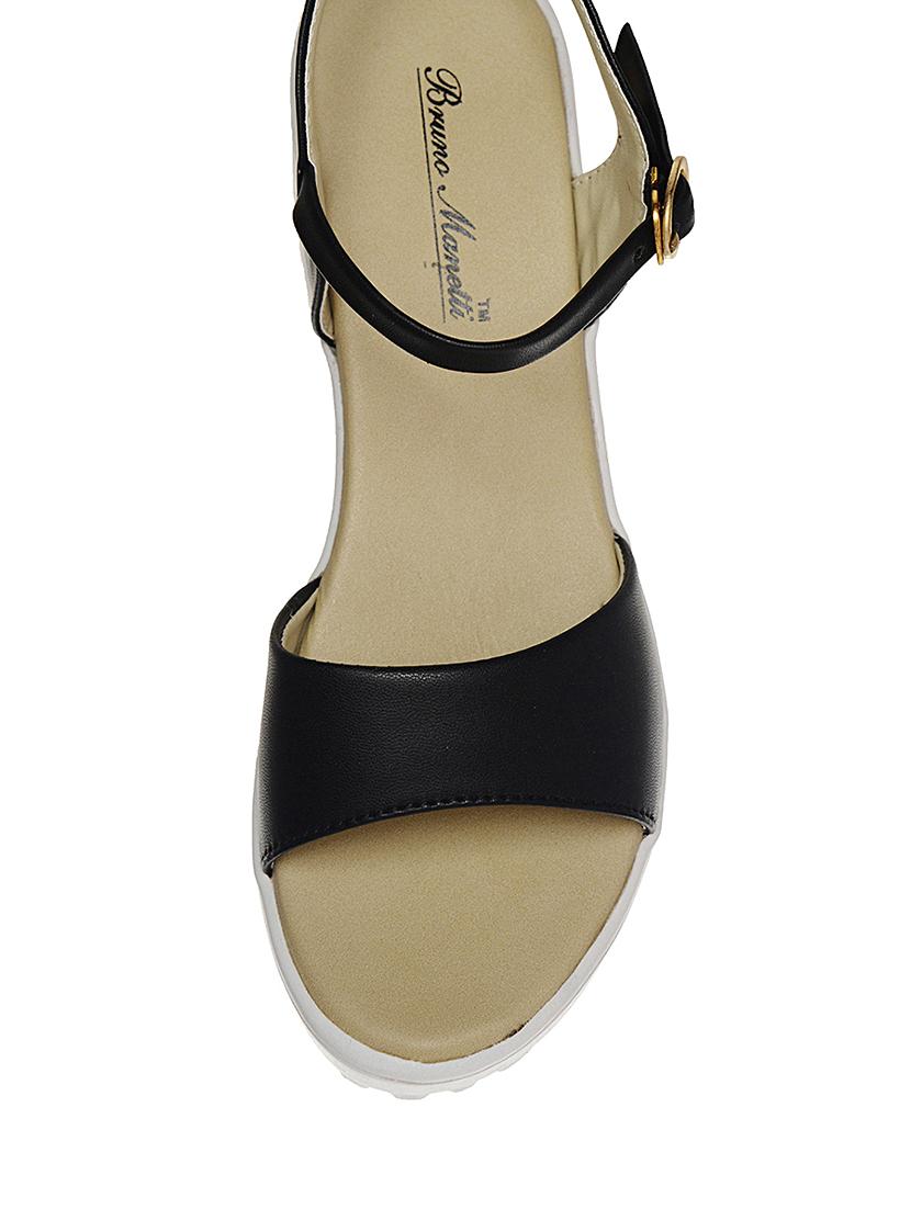 black faux leather sandal - 11004771 - Zoom Image - 4