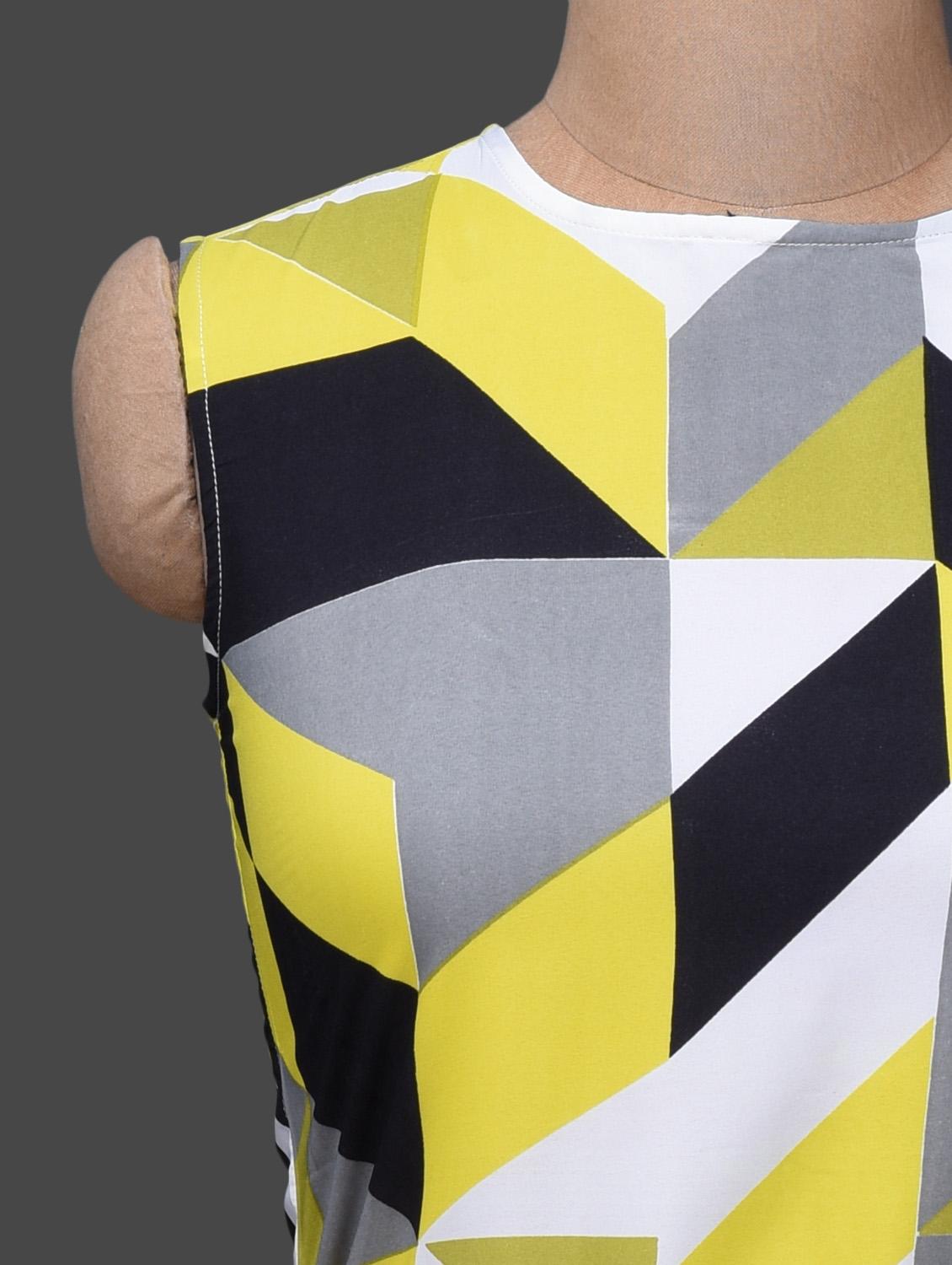 sleeveless geometric print dress - 1100927 - Zoom Image - 4