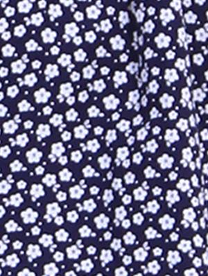 navy blue cotton regular shorts - 11016287 - Standard Image - 4