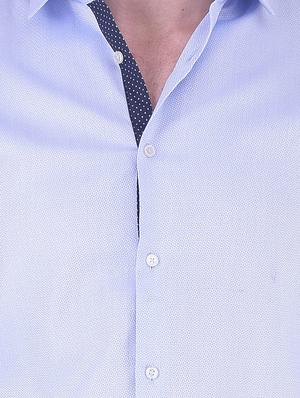 blue cotton casual shirt - 11052991 - Standard Image - 4