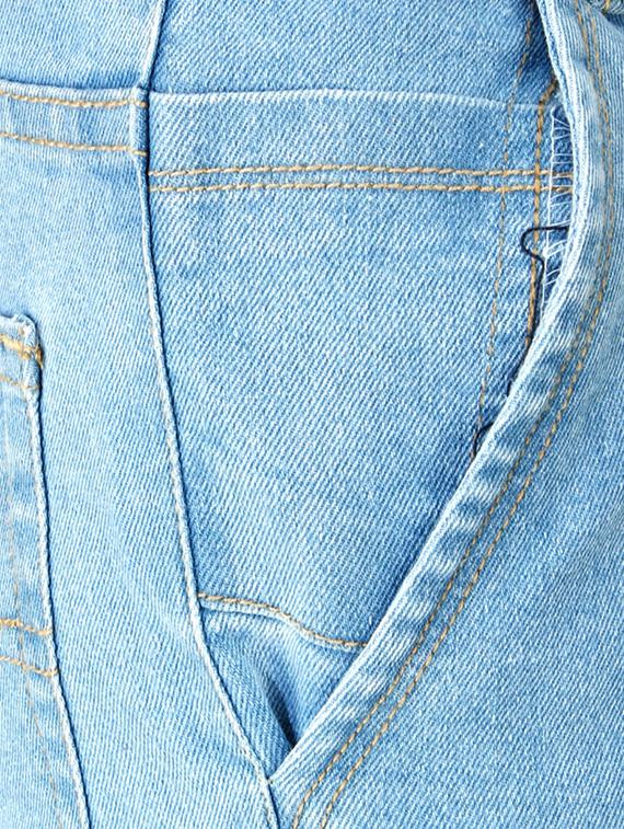 blue cotton light washed jeans - 11061736 - Zoom Image - 4