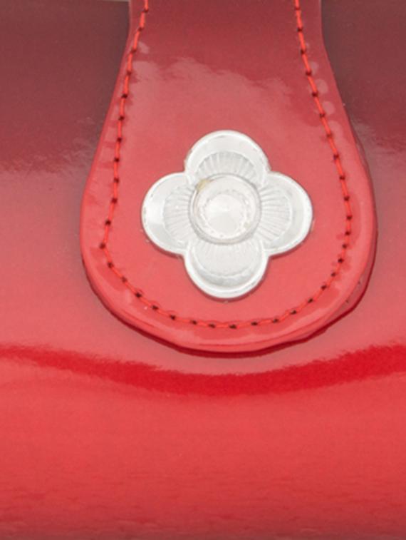 red leatherette clutch - 11100182 - Zoom Image - 4