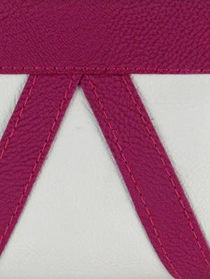 white leatherette clutch - 11100184 - Standard Image - 4