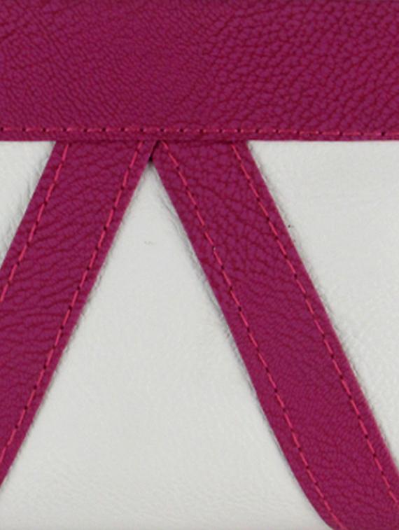 white leatherette clutch - 11100184 - Zoom Image - 4