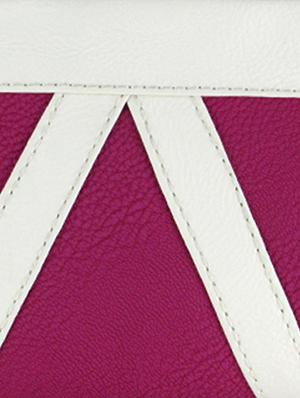 pink leatherette clutch - 11100185 - Standard Image - 4