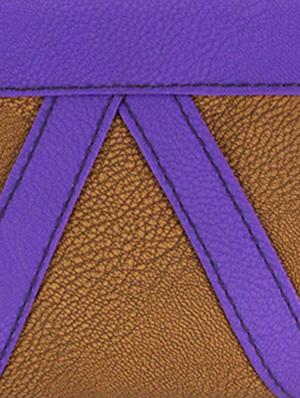 brown leatherette clutch - 11100186 - Standard Image - 4