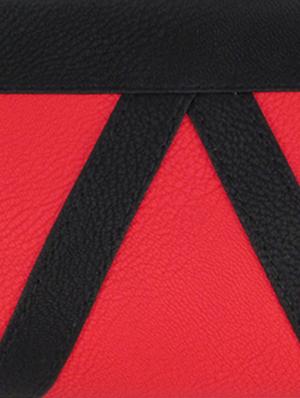 red leatherette clutch - 11100188 - Standard Image - 4