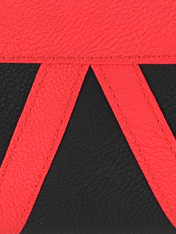 black leatherette clutch - 11100189 - Zoom Image - 4
