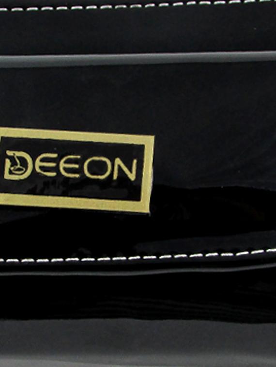black leatherette clutch - 11100191 - Zoom Image - 4