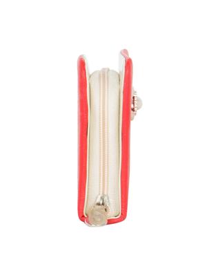 red leatherette clutch - 11100405 - Standard Image - 4