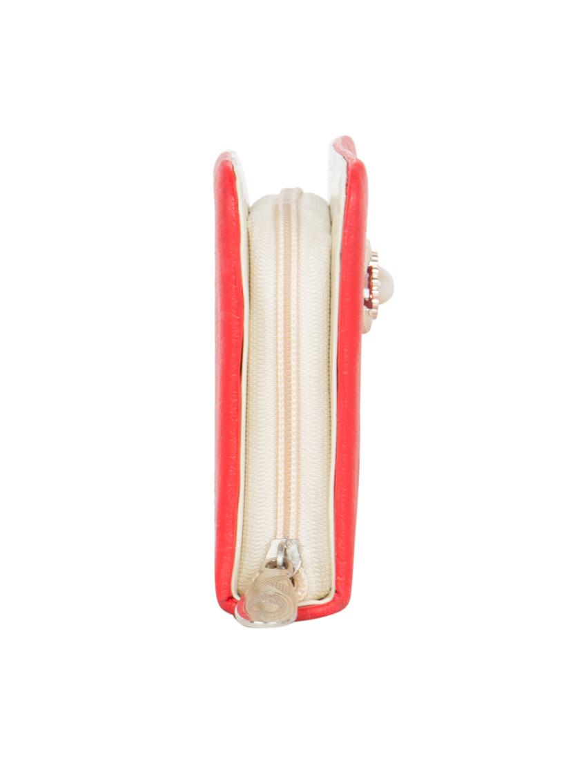 red leatherette clutch - 11100405 - Zoom Image - 4