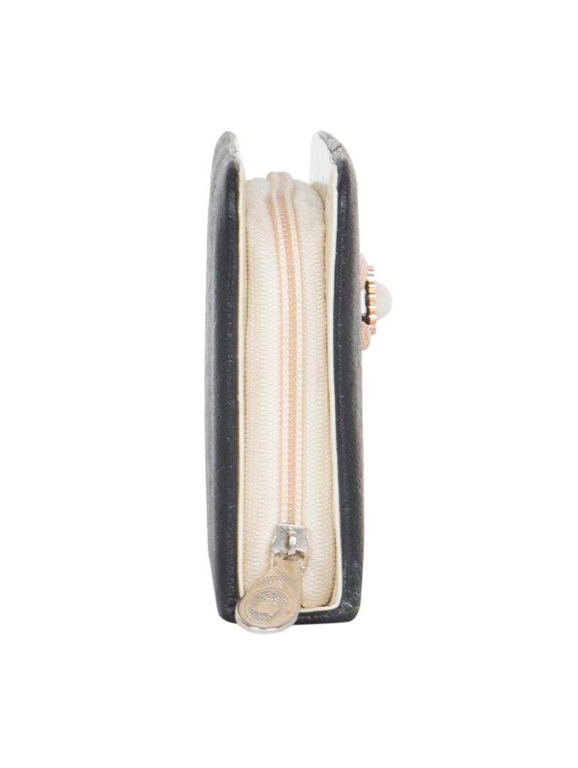black leatherette clutch - 11100407 - Zoom Image - 4