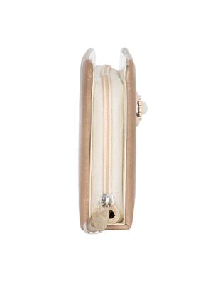 beige leatherette clutch - 11100410 - Standard Image - 4