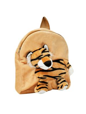 beige coloured velvet backpack - 11100628 - Standard Image - 4