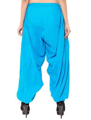 white cotton patiyala salwars - 11120050 - Standard Image - 4