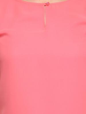pink georgette top - 11126318 - Standard Image - 4