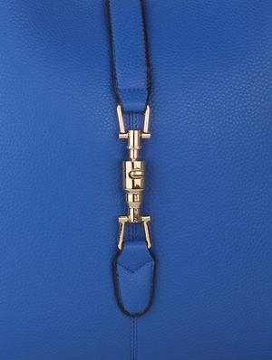 blue leatherette handbag - 11131155 - Standard Image - 4