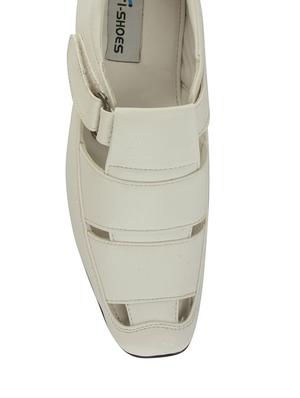 white leatherette floater - 11153103 - Standard Image - 4