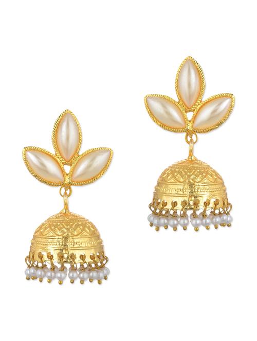 white pearls balli earring - 11154964 - Standard Image - 1