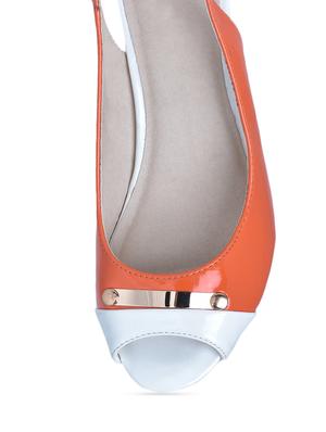 open toe sling back colour block wedges - 1116596 - Standard Image - 4