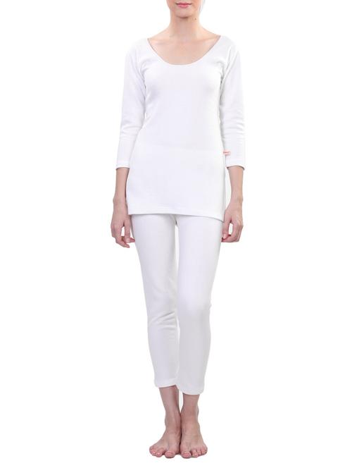 white cotton thermal set - 11176377 - Standard Image - 1