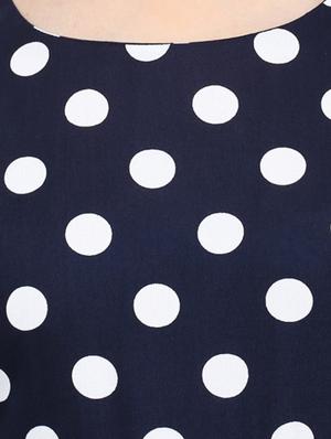 navy blue viscose dress - 11193557 - Standard Image - 4
