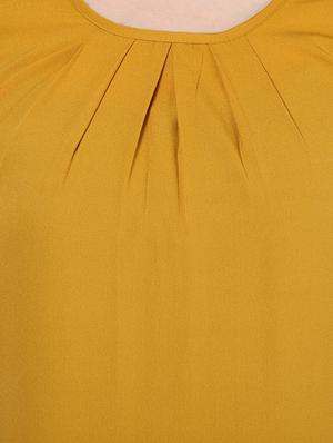plain round neck polycrepe top - 1125049 - Standard Image - 4