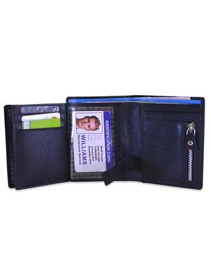 black & blue leather wallet - 11260750 - Standard Image - 4