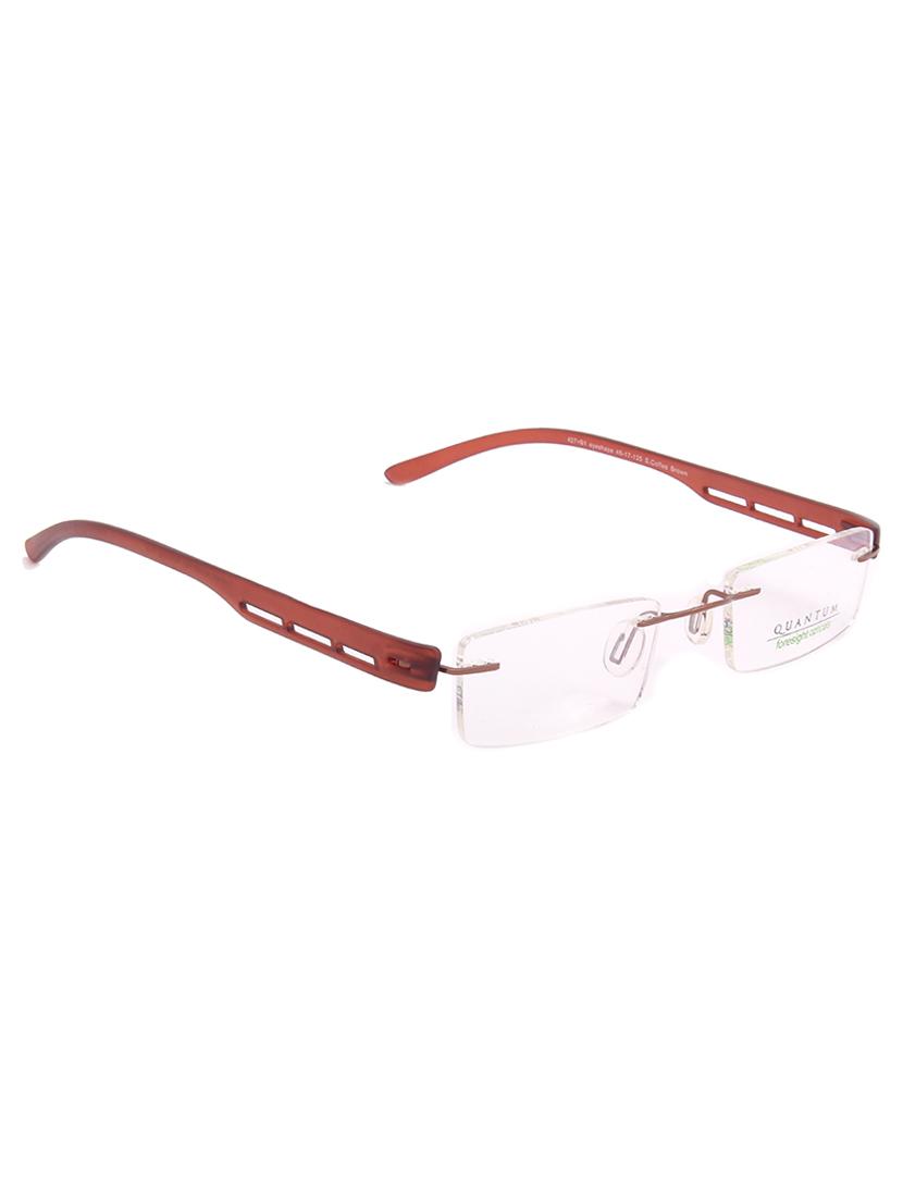 natural color, rectangle rimless eyeglass frame - 11262672 - Zoom Image - 4