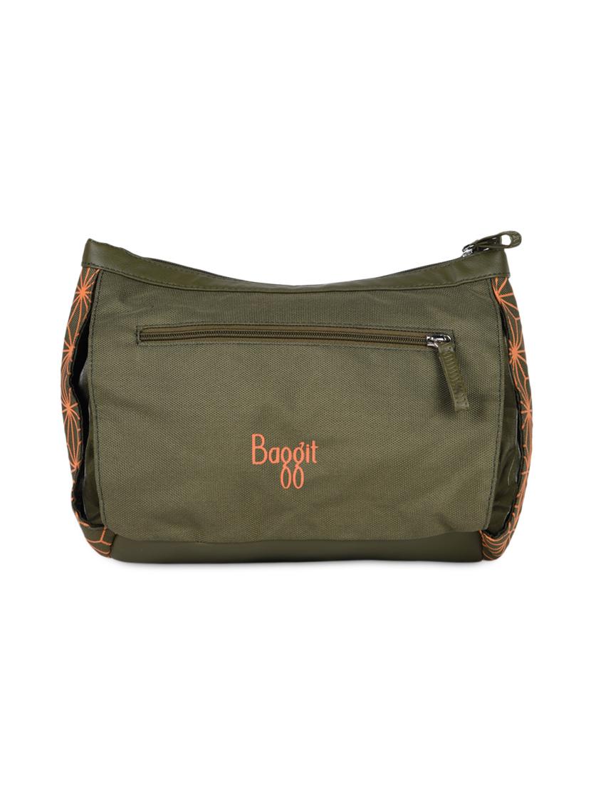 Spider Web Print Leatherette Sling Bag - Baggit