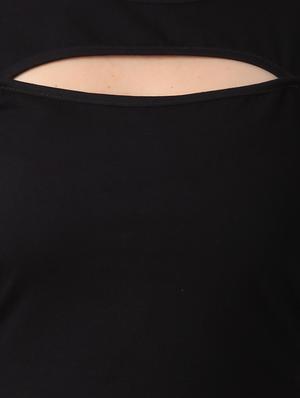 black cotton crop top - 11269478 - Standard Image - 4